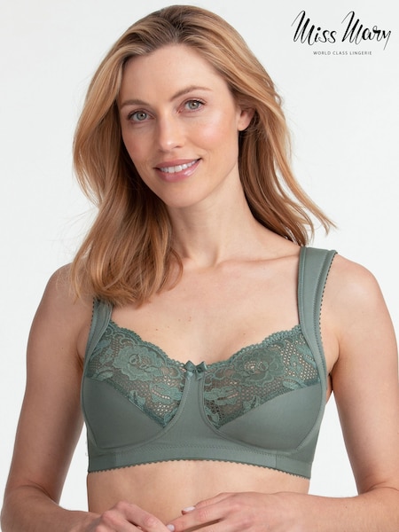 Miss Mary of Sweden Green Lovely Lace Non-Wired Bra (W06175) | £47