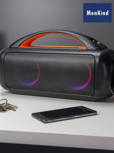 MenKind Black RED5 Hurricane Speaker 40W Portable With LED Lights (W06302) | £59