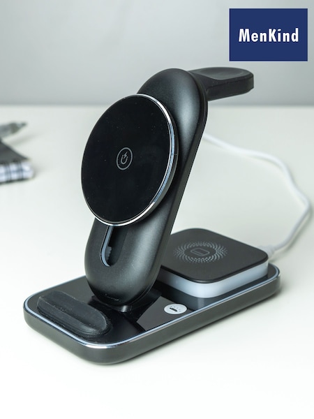 MenKind Black RED5 Adjustable Charging Hub with Integrated Night Light (W06309) | £30