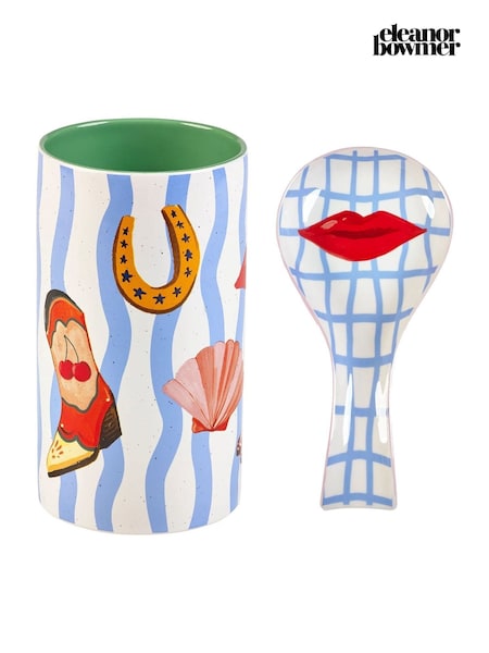 Eleanor Bowmer Multi Electric Coast Utensil Holder And Spoon Rest (W06477) | £38