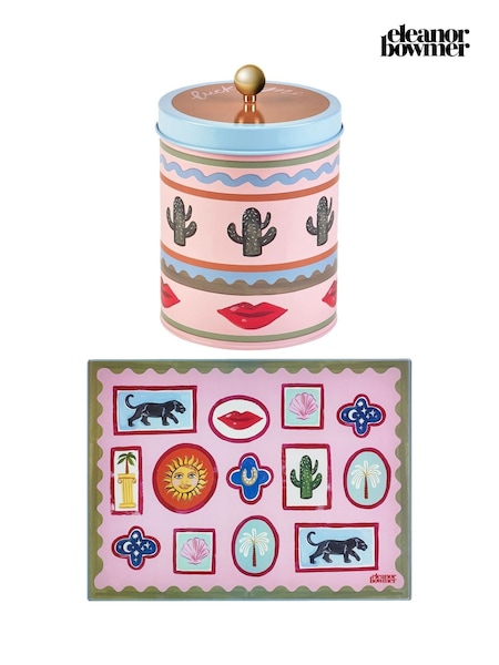 Eleanor Bowmer Multi Electric Coast Biscuit Tin And Worktop Saver (W06483) | £42