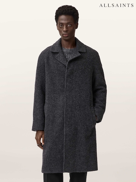 AllSaints Grey Duke Coat (W06592) | £459