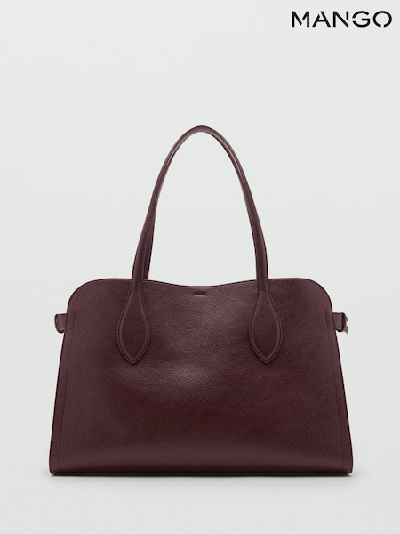Mango Red Pebbled Faux Leather Bag (W06608) | £60