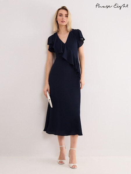 Phase Eight Blue Cosette Midi Dress (W06710) | £149