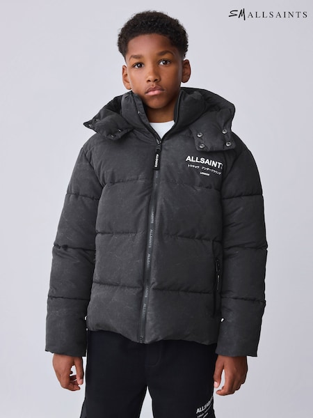 Washed Black - Smallsaints Underground Short Padded Coat