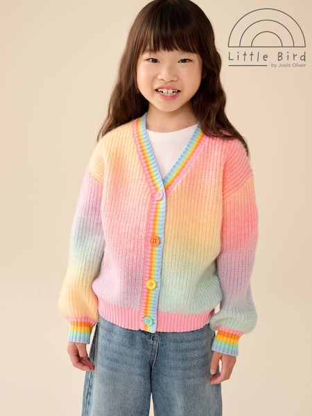 Rainbow Ombre - Little Bird By Jools Oliver V-neck Cardigan