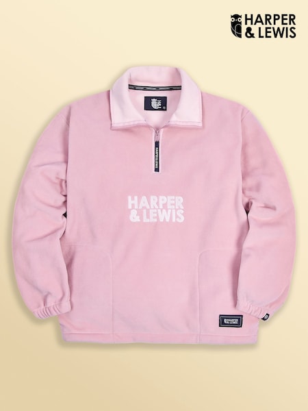 Pink Elsa Quarter Zip  Fleece (W07500) | £60