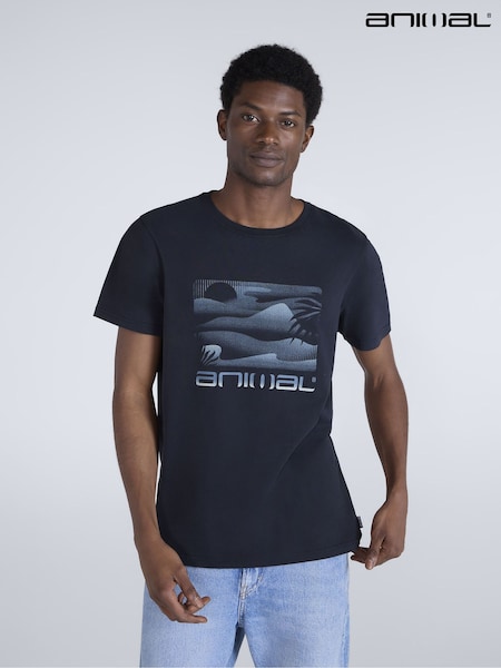 Animal Black Jacob T-Shirt (W07663) | £27