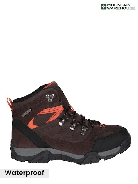 Mountain Warehouse Brown Trail  Waterproof Walking Boots (W07860) | £42