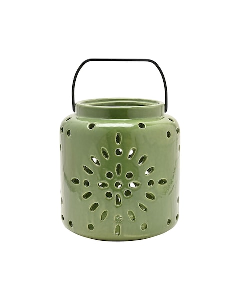 Widdop Sage Ceramic Lantern (W07905) | £22