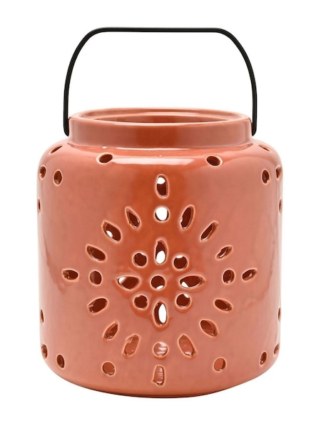 Widdop Terracotta Ceramic Lantern (W07920) | £22