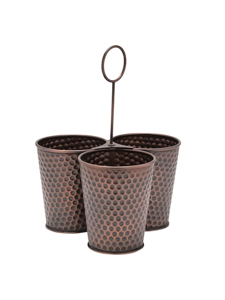 Widdop Brown Garden Caddy with Three Sections Caddy (W07934) | £26