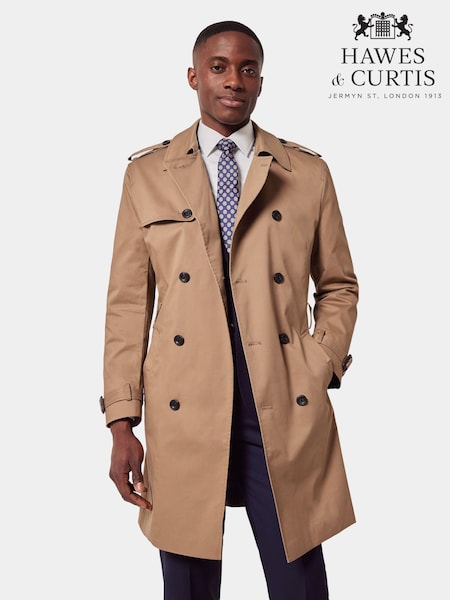 Hawes & Curtis Natural Trench Coat (W08068) | £199