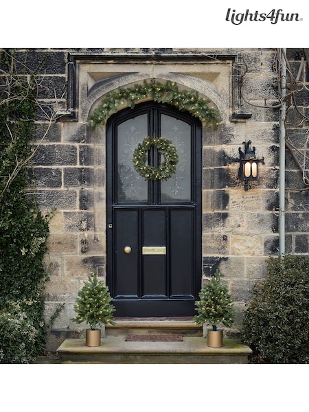 Lights4fun Pre Lit LED Outdoor Porch Bundle (W08086) | £150