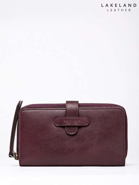 Lakeland Leather Red Newby Tab Purse (W08282) | £40