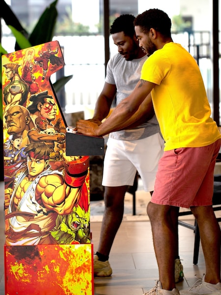 Arcade 1 Orange Street Fighter Yoga Flame 14-in-1 Arcade Machine (W08318) | £500