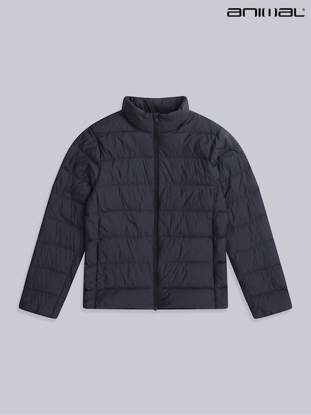 Animal Black Mens Lightweight Down Jacket (W08680) | £99