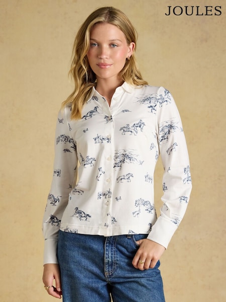Western - Joules Charlotte Cotton Rich Printed Jersey Shirt