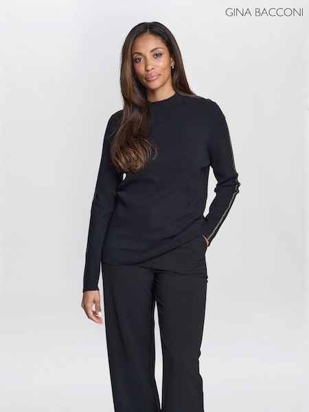 Georgie Knit Black Sweater (W10271) | £99