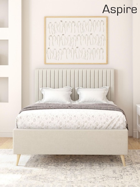 Zara Beige Grant Divan Style Contemporary Bed Frame (W10368) | £555 - £720