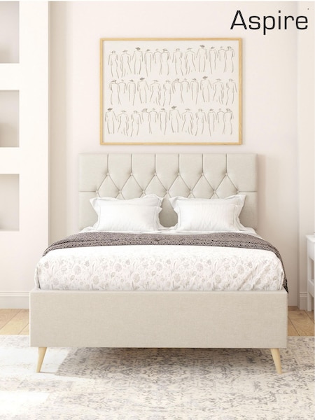 Zara Beige Olivier Divan Style Contemporary Bed Frame (W10371) | £500 - £665