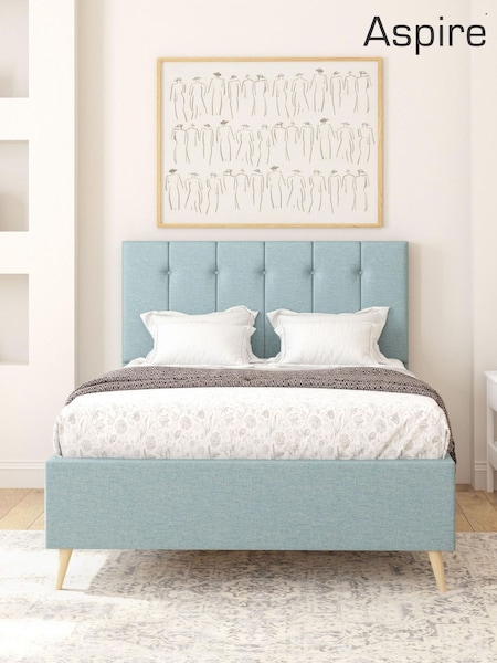Aspire Furniture Zara Airforce Hepburn Divan Style Contemporary Bed Frame (W10376) | £500 - £665