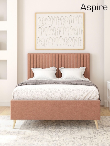 Zara Blush Grant Divan Style Contemporary Bed Frame  and Invigorate Pocket Mattress (W10378) | £665 - £920