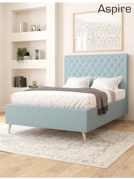 Aspire Furniture Zara Airforce Taylor Divan Style Contemporary Bed Frame and 3000 Pocket Mattress (W10396) | £820 - £1,315