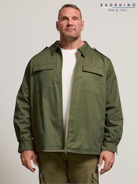BadRhino Big & Tall Green Zip Through Jacket (W10666) | £55