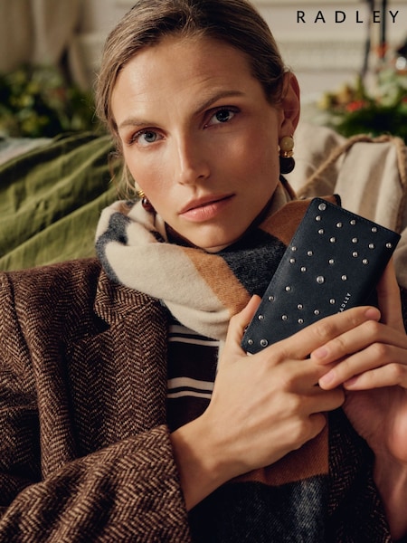 Radley Black Coin Street Stud Medium Purse (W10925) | £79