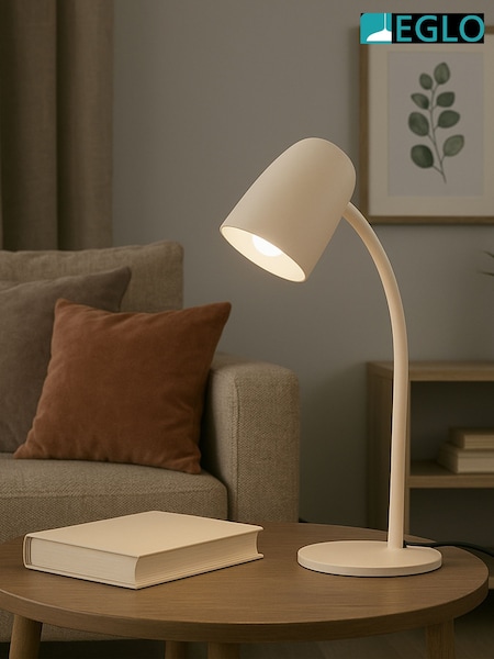 Eglo Sandy Carlo Modern Steel Flexible Desk Lamp (W11690) | £35