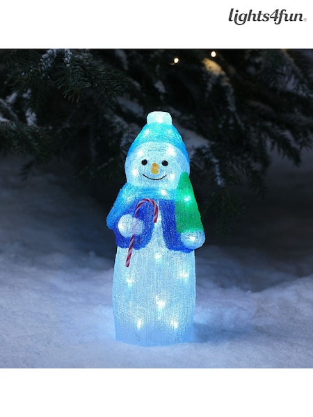 Lights4fun 34cm Snowman LED 3D Christmas Light Figure (W11890) | £30