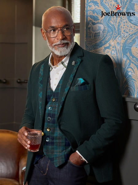 Joe Browns Green Stylish Check Trim Blazer (W11938) | £125