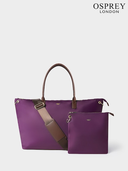 Osprey London Purple The Voyage Nylon Weekender Bag (W12034) | £95