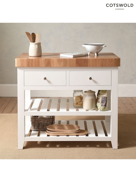 Cotswold Company Pure White Chester Butchers Block Island (W12195) | £850