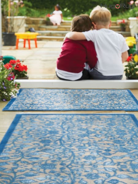 Hug Rug Blue Nature 33 Mat (W12262) | £50