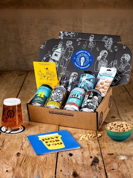 QWERTY Beer Box Happy Birthday Pale Ale & IPA Beer Gift (W12575) | £36