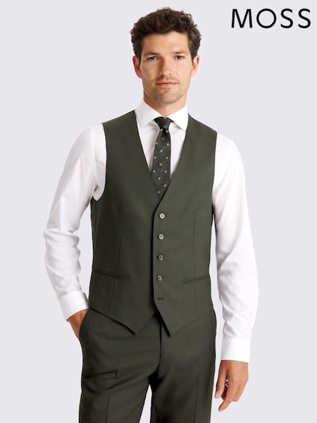 MOSS Green Italian Tailored Fit Waistcoat (W12683) | £130