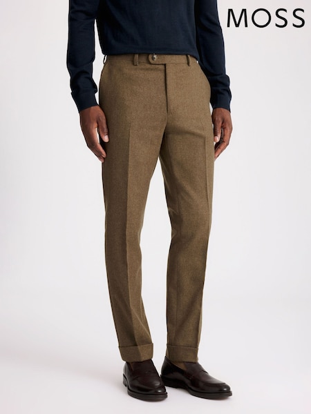 Gold Flannel Trousers (W12701) | £90