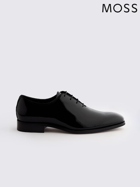 MOSS Black John Talbot Patent Dress Shoes (W12707) | £139