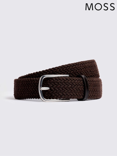 MOSS Brown Woven Belt (W12721) | £40