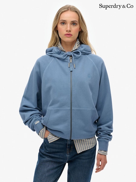 Superdry Blue Studios Relaxed Zip Hoodie (W12858) | £55