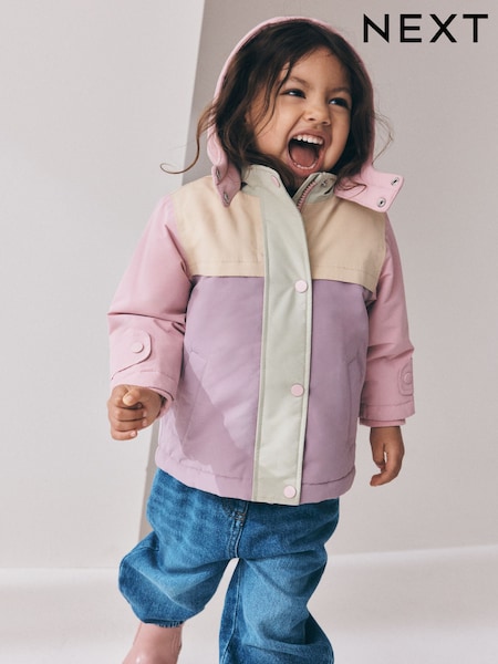 Pastel Colourblock - Waterproof Coat (9mths-7yrs)
