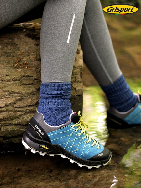 Grisport Blue Treviso All Grip Waterproof Lowland Walking Shoes (W13623) | £99