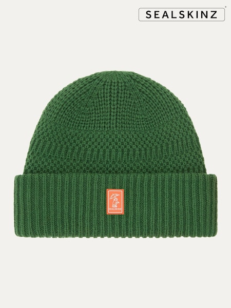 Sealskinz Kids Pink Ruston Waterproof Cold Weather Roll Cuff Beanie (W13749) | £23