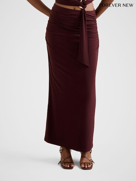 Forever New Purple Jazelle Petite Jersey Maxi Skirt (W13940) | £49