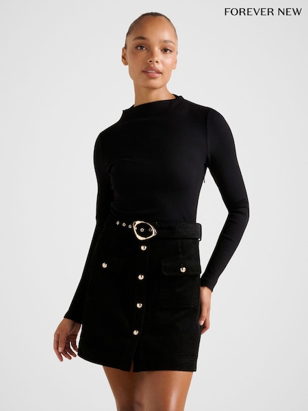 Forever New Black Zahra 2 in 1 Mini Dress (W13948) | £85