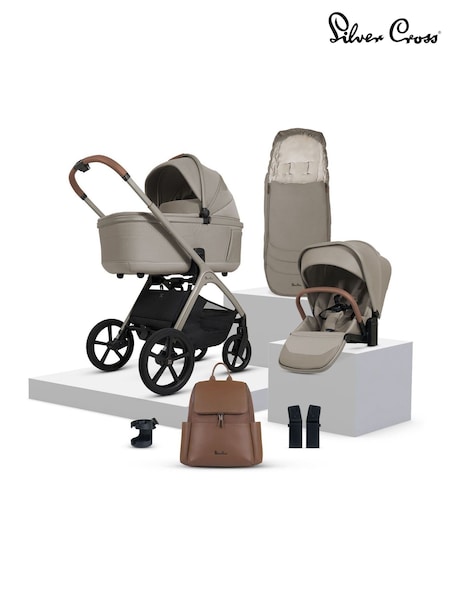 Silver Cross Natural Cove Nursery Travel System Accessory Bundle (W14078) | £995