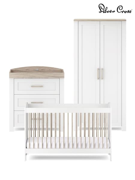 Silver Cross 3 Piece White Valencia Furniture Set (W14129) | £995