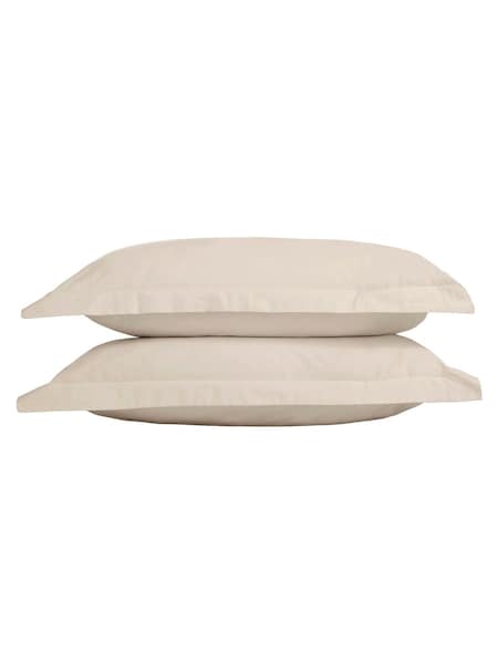 The Linen Consultancy Cream TLC 5 Star Hotel Concept 500TC Cotton Sateen Oxfor Pillowcase (W14427) | £20